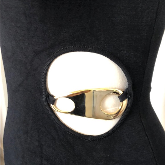 Bebe One shoulder Black Mini Dress - Picture 3 of 4